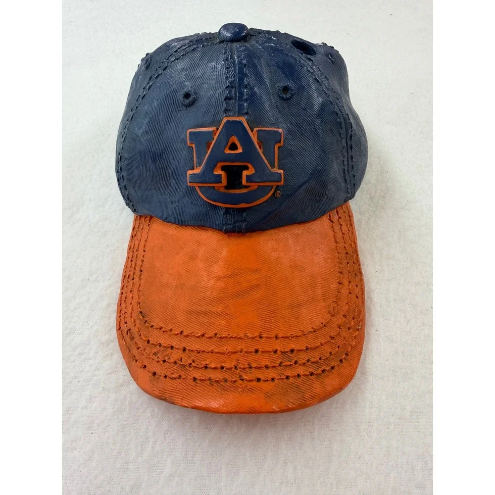 Auburn Tigers Resin Baseball Cap Wall Mount Storage Caddy Orange Blue NCAA AU
